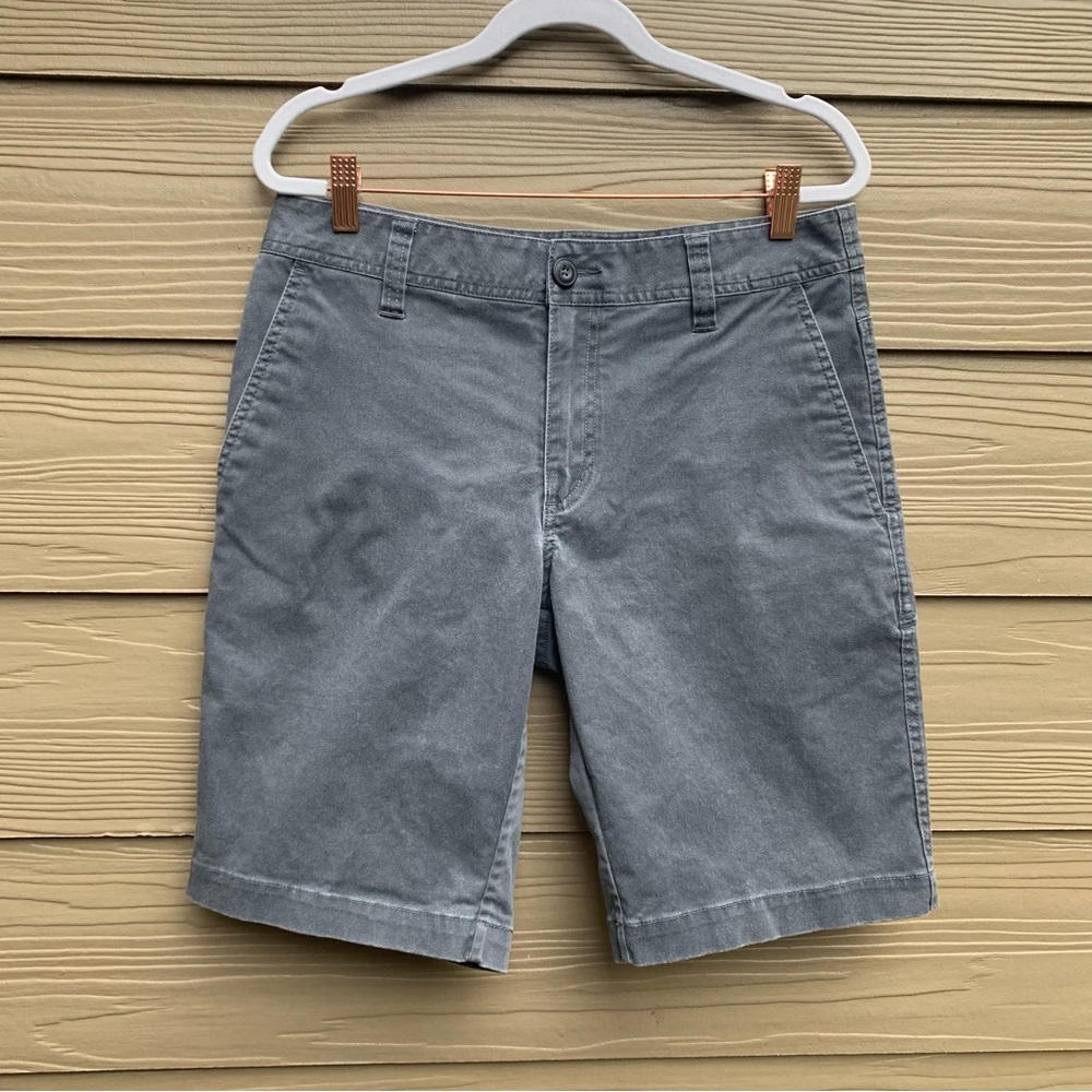 Toad&Co Mission Ridge Short Chinos Gray Organic Cotton Outdoor Sporty